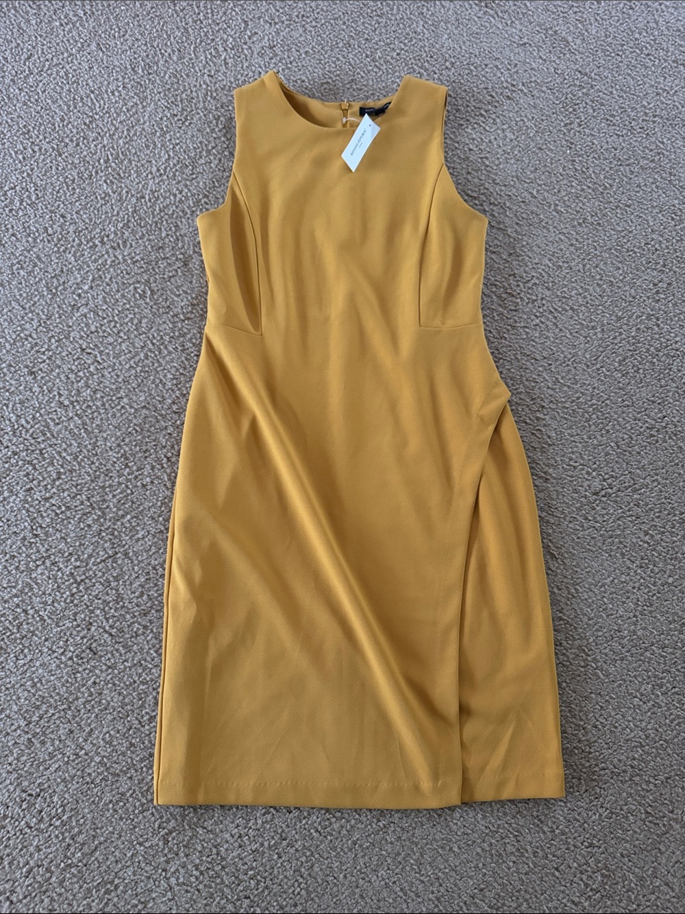 Banana Republic Sleeveless Mustard Sheath Dress
